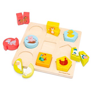 Shape block puzzle - animals